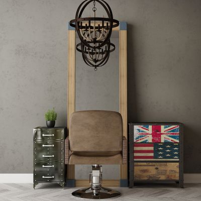 现代家居组合，饰品，沙发柜子挂画