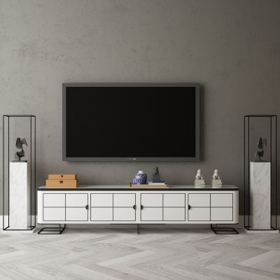 现代家居组合，饰品，沙发柜子挂画