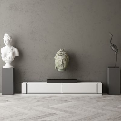 现代家居组合，饰品，沙发柜子挂画