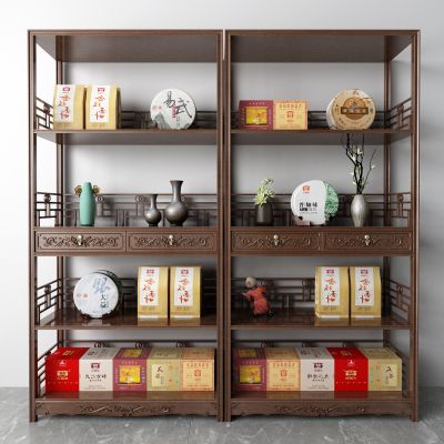 中式茶叶柜 展示架