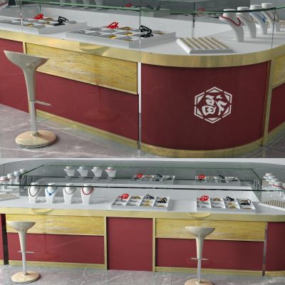 现代珠宝柜 展示柜