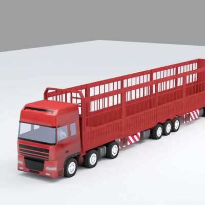 半挂牵引大卡车