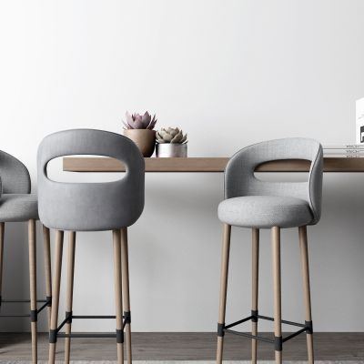 现代吧台 餐桌 吧椅