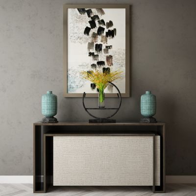 现代家居组合，饰品，沙发柜子挂画