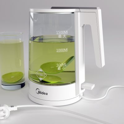 现代电水壶 玻璃杯