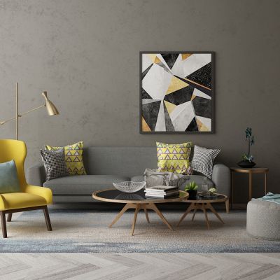 现代家居组合，饰品，沙发柜子挂画