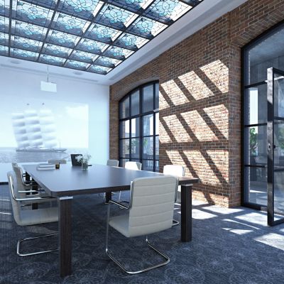 现代会议室，会议厅3D模型