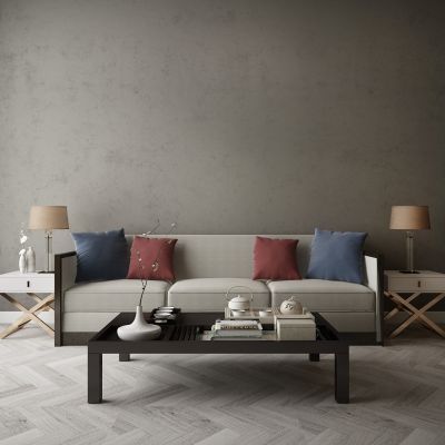 现代家居组合，饰品，沙发柜子挂画