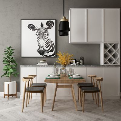 现代家居组合，饰品，沙发柜子挂画