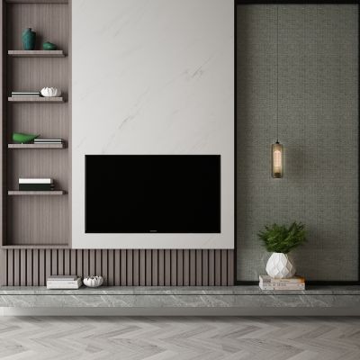 现代家居组合，饰品，沙发柜子挂画