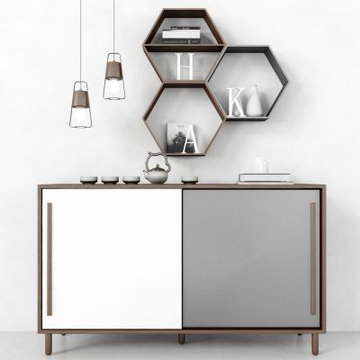 现代柜子组合，墙柜，边柜，玄关柜，装饰柜，装饰品，摆件