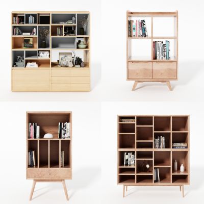 现代书柜，书架，边柜，墙柜，办公柜，装饰品，摆件