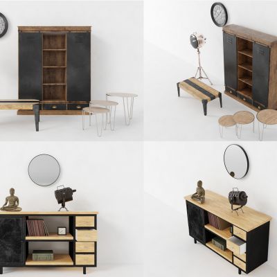 现代柜子组合，墙柜，边柜，玄关柜，装饰柜，装饰品，摆件