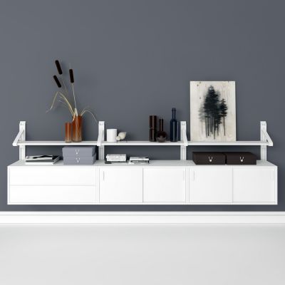 现代电视柜，电视柜，边柜，装饰品，摆件