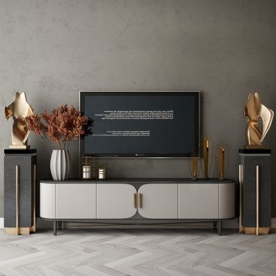 现代家居组合，饰品，沙发柜子挂画