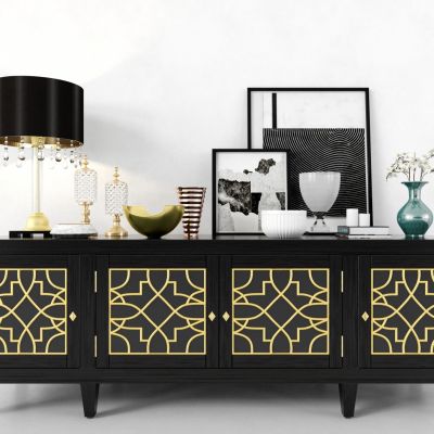 现代柜子组合，墙柜，边柜，玄关柜，装饰柜，装饰品，摆件