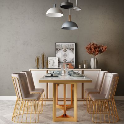 现代家居组合，饰品，沙发柜子挂画