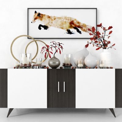 现代柜子组合，墙柜，边柜，玄关柜，装饰柜，装饰品，摆件