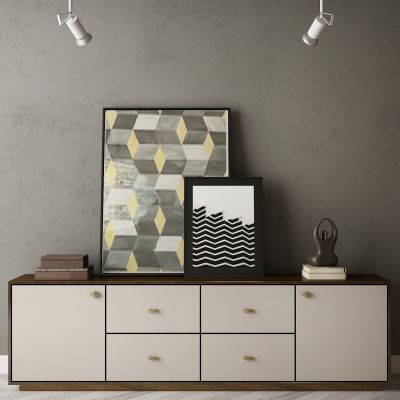 现代家居组合，饰品，沙发柜子挂画