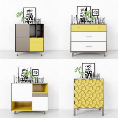 现代柜子组合，墙柜，边柜，玄关柜，装饰柜，装饰品，摆件