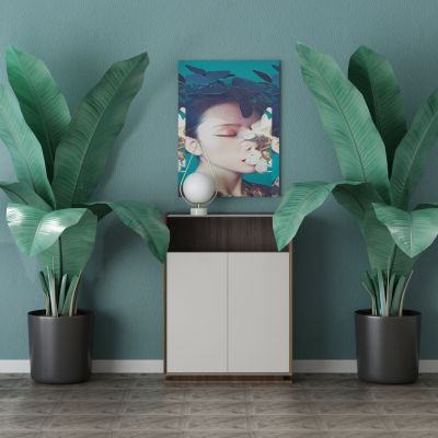 现代家居组合，饰品，沙发柜子挂画