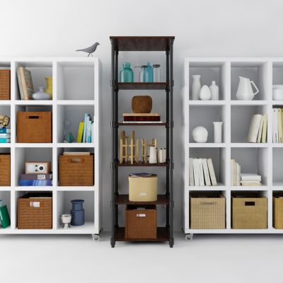 现代书柜，书架，边柜，墙柜，办公柜，装饰品，摆件