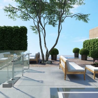 现代园林，园林景观，树木，花草灌木，景观小品，庭院小品，庭院景观