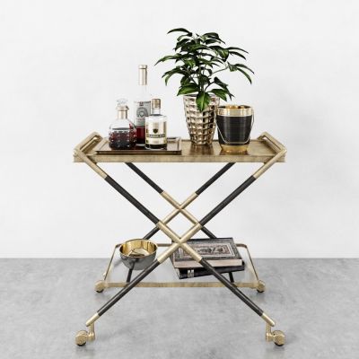 现代餐车，推车，摆件，装饰品