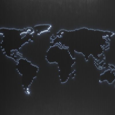 世界地图装饰墙饰