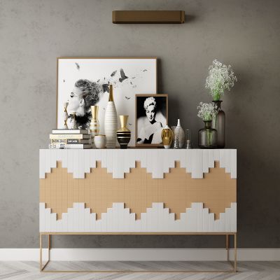 现代家居组合，饰品，沙发柜子挂画