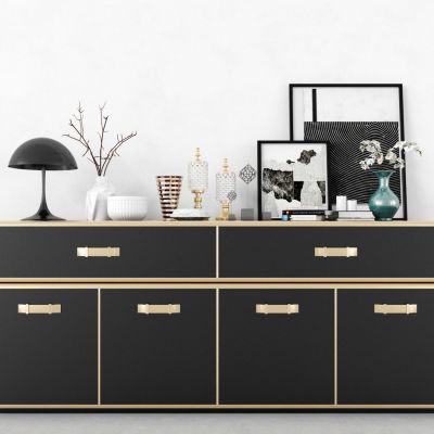 现代柜子组合，墙柜，边柜，玄关柜，装饰柜，装饰品，摆件