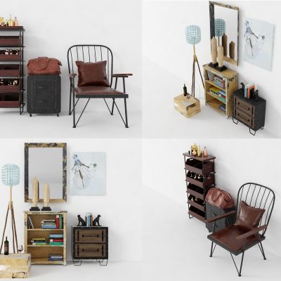 现代柜子组合，墙柜，边柜，玄关柜，装饰柜，装饰品，摆件