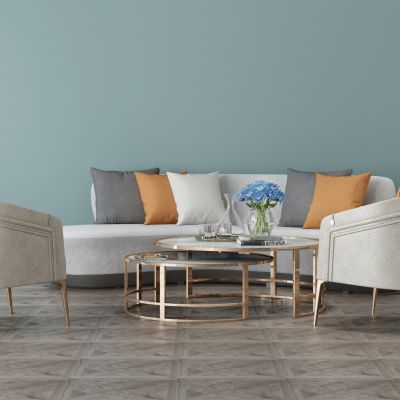 现代家居组合，饰品，沙发柜子挂画