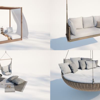 庭院小品，现代吊椅，休闲吊床，庭院凉亭，庭院躺椅，庭院沙发，庭院休闲吊椅，园林景观小品