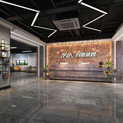工业风前台接待