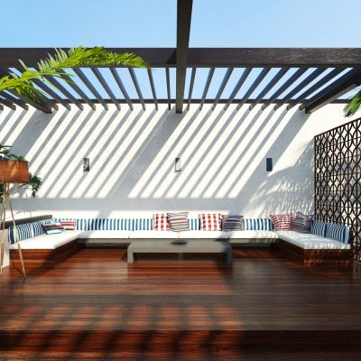 现代园林，园林景观，树木，花草灌木，景观小品，庭院小品，庭院景观