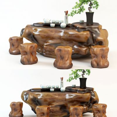 新中式根雕茶海 茶桌