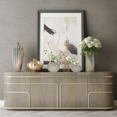 现代家居组合，饰品，沙发柜子挂画