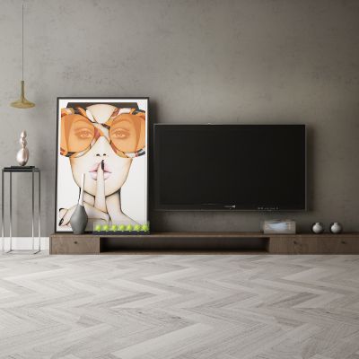 现代家居组合，饰品，沙发柜子挂画