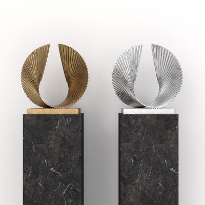 现代金属雕塑摆件