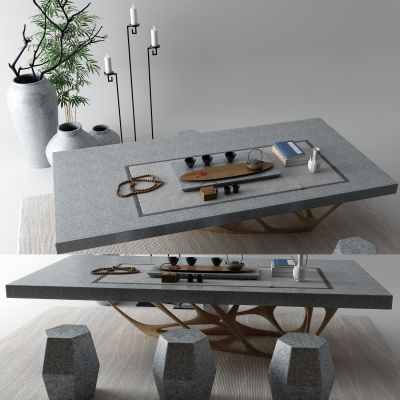 新中式石桌 户外桌