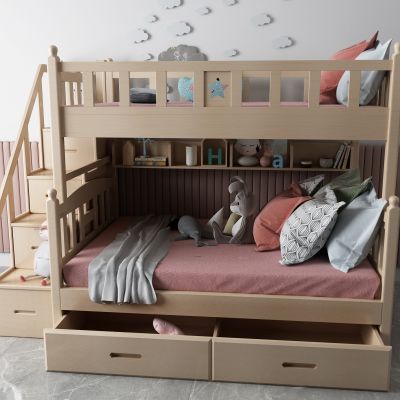 北欧儿童床 上下床