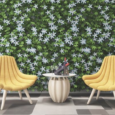 现代植物装饰墙