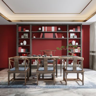  新中式书房