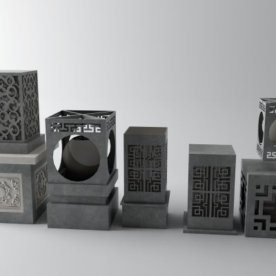 新中式石灯 户外灯