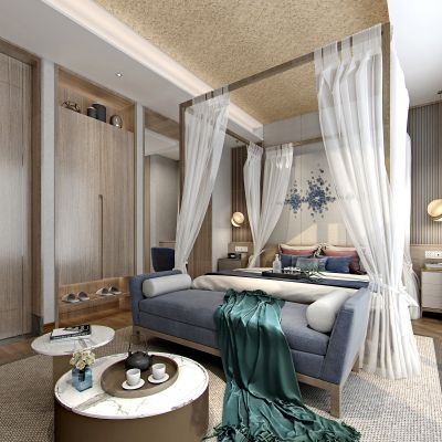 新中式酒店客房