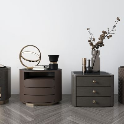 现代床头柜
