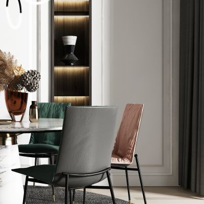 现代餐桌椅组合