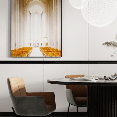 现代餐桌椅组合