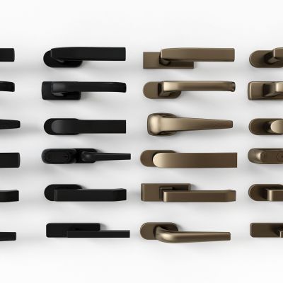 现代门把手